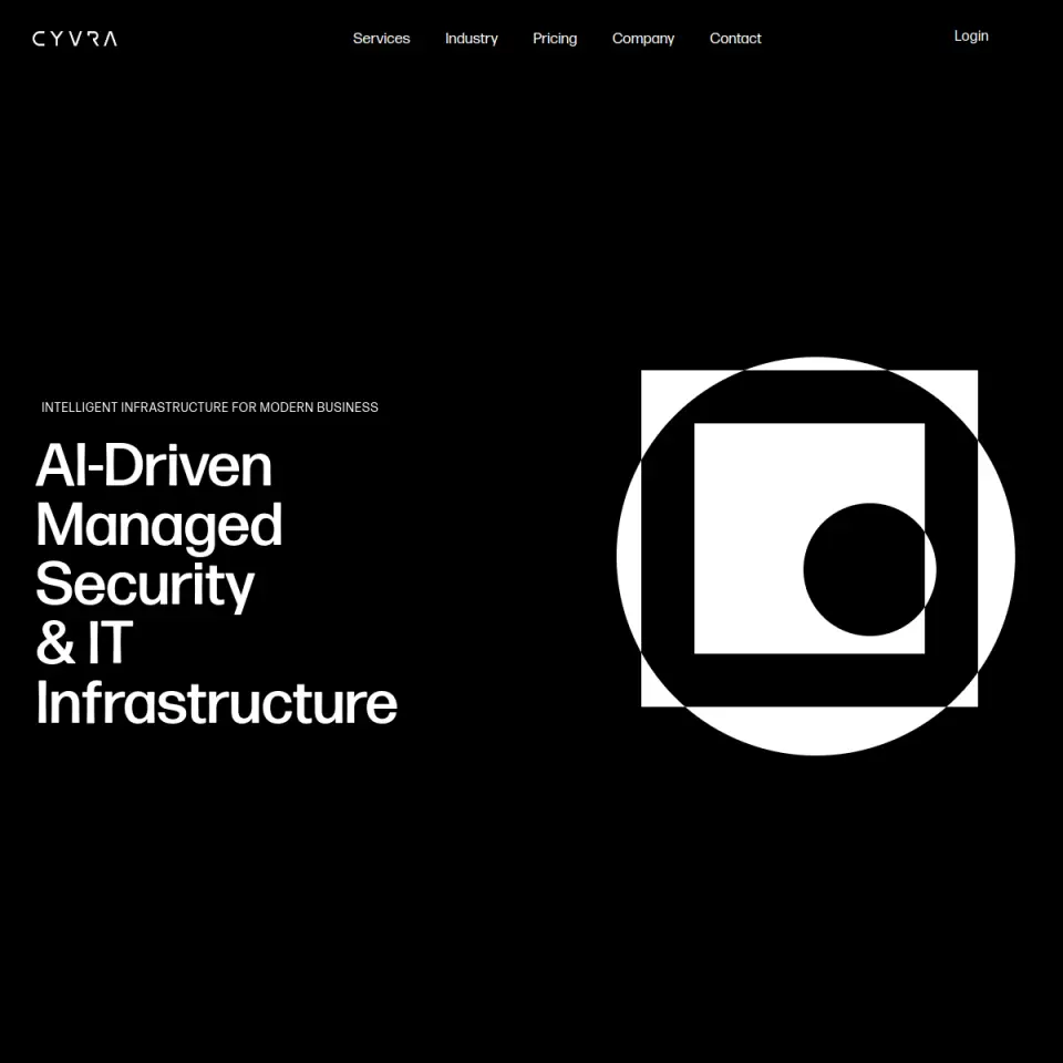 Cyvra website screenshot